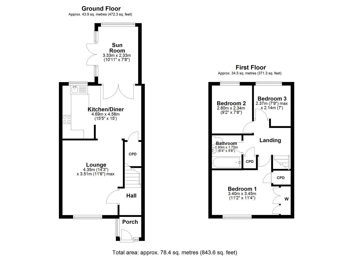 Floorplan.Hazeldene Court, Tynemouth